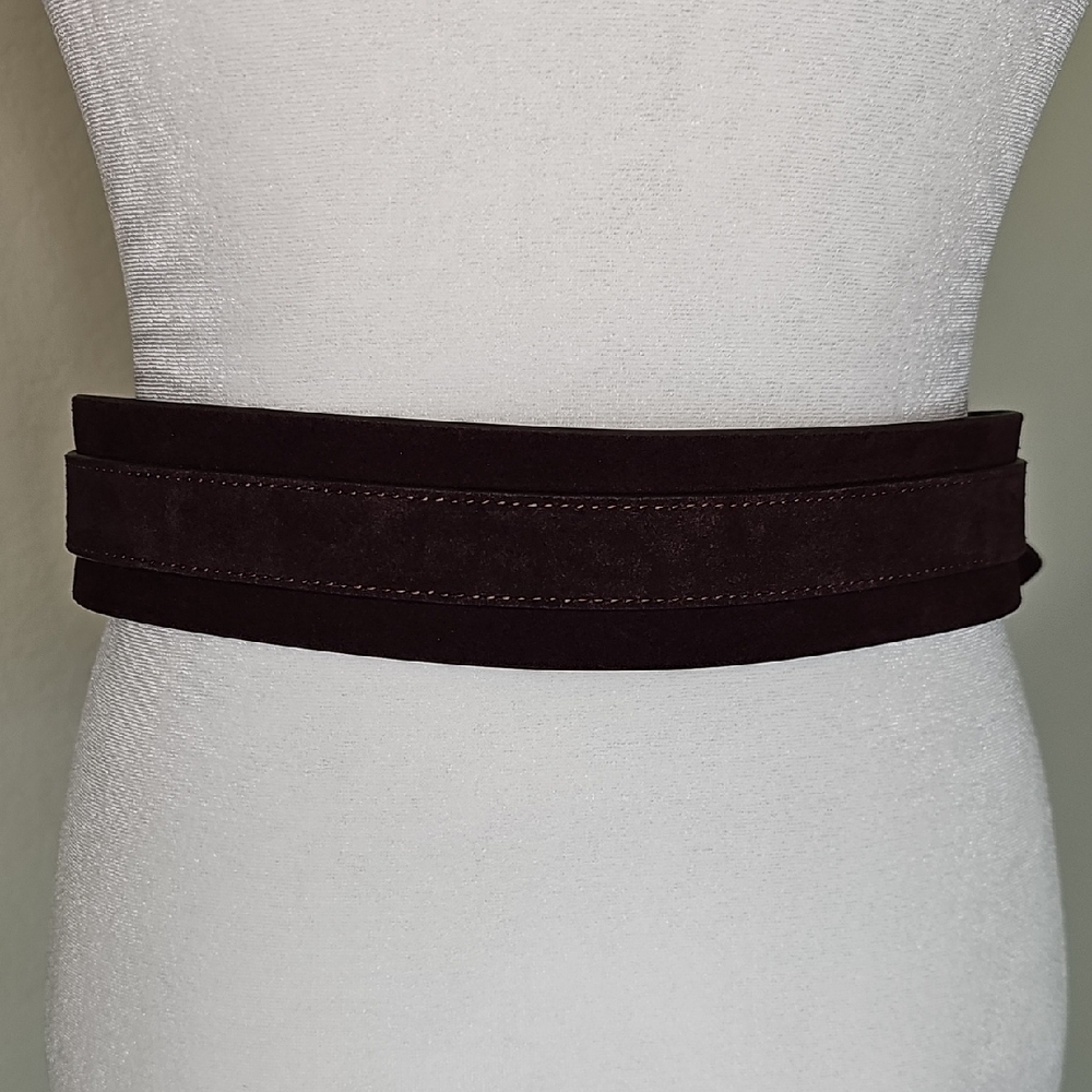 Loft Purple Suede Belt, Silver Buckle - Picture 4 of 10